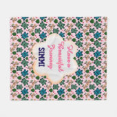 Couverture Polaire Custom turtle pattern  (Devant (Horizontal))