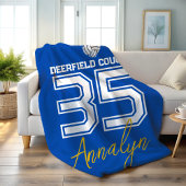 Couverture Polaire Custom Volleyball Name Number School 