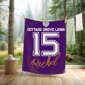 Couverture Polaire Custom Volleyball Senior Keepsake Gift