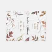 Couverture Polaire Customisé 2022 Convention JW Baptism Fleece Blan (Devant (Horizontal))