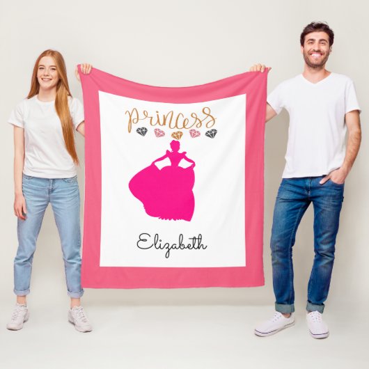 Couverture Polaire Customisez votre propre princesse (En situation)