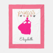 Couverture Polaire Customisez votre propre princesse (Devant)
