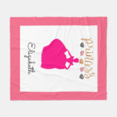 Couverture Polaire Customisez votre propre princesse (Devant (Horizontal))