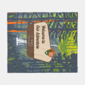 Couverture Polaire Customize Marymere Falls Family Camping Adventure (Devant (Horizontal))