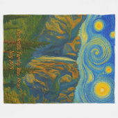 Couverture Polaire Customize van Gogh Yosemite Valley Family Vacation (Devant (Horizontal))