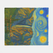 Couverture Polaire Customize van Gogh Yosemite Valley Family Vacation (Devant (Horizontal))