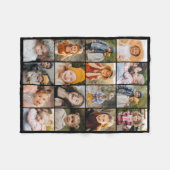 Couverture Polaire Customized 16 Photo Collage Modern Trendy (Devant (Horizontal))