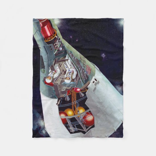 Couverture Polaire Cutaway Un Appareil Spacecraft Gemini À Deux Perso (Devant)