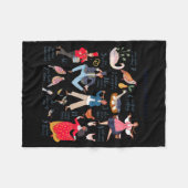 Couverture Polaire Cute 12 Days Of Christmas Clic Traditional  (Devant (Horizontal))