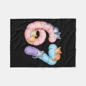 Couverture Polaire Cute 67 Cat Meme Design  (Devant (Horizontal))