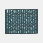 Couverture Polaire Cute ABC ‘AYE BEE SEA’ Phonetic Baby Blanket (Devant (Horizontal))