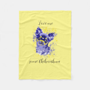 Couverture Polaire Cute Abstrait Chihuahua Fleece Blanket