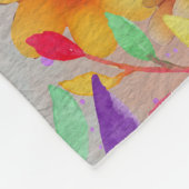 Couverture Polaire Cute aquarelle Koala avec fleurs (Coin)