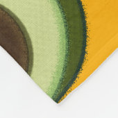 Couverture Polaire Cute Avocado Motif de dessin animé Sherpa Blanket (Coin)