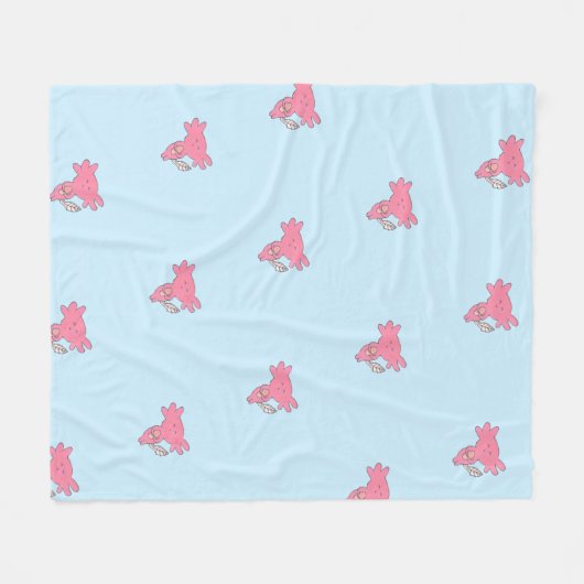 Couverture Polaire Cute Axolotl (Devant (Horizontal))
