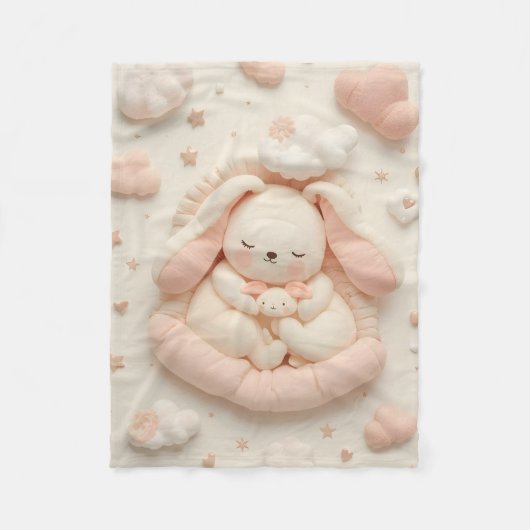 Couverture Polaire Cute Baby Animals Blanket (Devant)