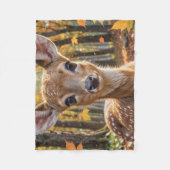 Couverture Polaire Cute Baby Deer Fawn (Devant)