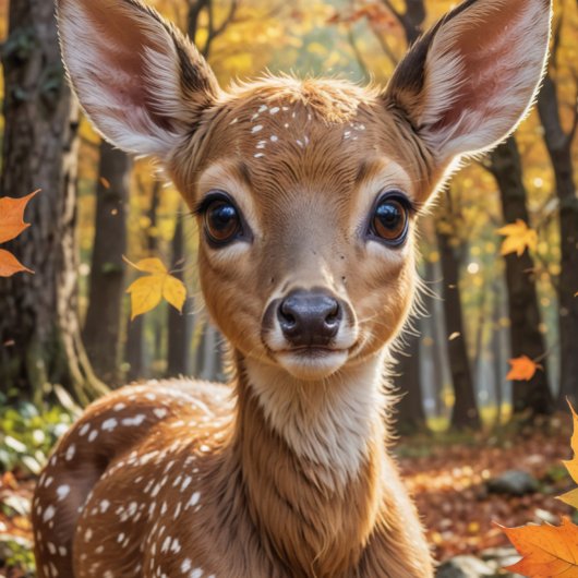 Couverture Polaire Cute Baby Deer Fawn