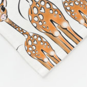 Couverture Polaire Cute Baby Giraffes, safari animals (Coin)