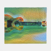 Couverture Polaire Cute Bass Guitare (Devant (Horizontal))