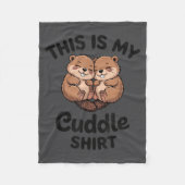 Couverture Polaire Cute Beavers This Is My Cuddle  (Devant)