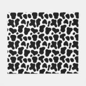 Couverture Polaire Cute Black White Vache Imprimer Motif animal (Devant (Horizontal))