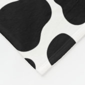 Couverture Polaire Cute Black White Vache Imprimer Motif animal (Coin)