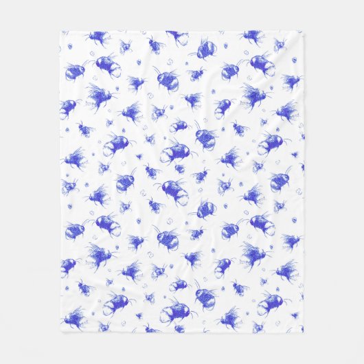 Couverture Polaire Cute Blanche Abee | Cadeau d'anniversaire pour mam (Devant)