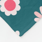 Couverture Polaire Cute Blue and Pink Personalised Floral Girl's (Coin)