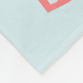 Couverture Polaire Cute Blue Baby Boy Stork Custom (Coin)