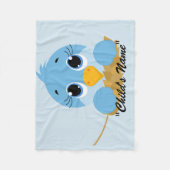 Couverture Polaire Cute Blue Bird Design Bébé Bébé Toison Blanket (Devant)