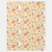 Couverture Polaire Cute Bunny Pattern (Devant)