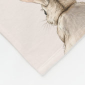 Couverture Polaire Cute Bunny Rabbit Pink Heart Tail Baby Shower (Coin)