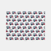 Couverture Polaire Cute Camper (Devant (Horizontal))