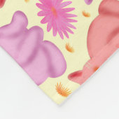 Couverture Polaire Cute Cat Cherry Floral Pattern | Kawaii Kitty  (Coin)