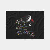 Couverture Polaire Cute Cat Christmas Tree Lights Funny Santa Kitten  (Devant (Horizontal))