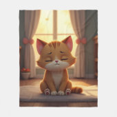 Couverture Polaire Cute cat - just need a moment (Devant)