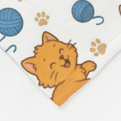 Couverture Polaire Cute Cat Pattern (Coin)