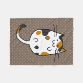 Couverture Polaire Cute chat (Devant (Horizontal))