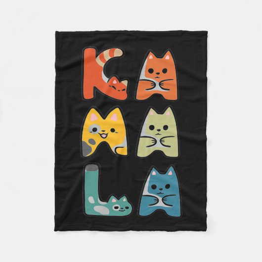 Couverture Polaire Cute Chat Letting Positif (Devant)