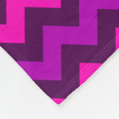 Couverture Polaire Cute Chevrons Violets Rose Petite Blanche En Toiso (Coin)