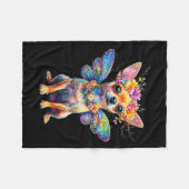 Couverture Polaire Cute Chihuahua Dog Angel With Wings (Devant (Horizontal))