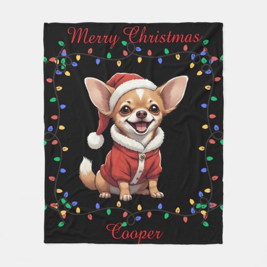 Couverture Polaire Cute Chihuahua Fleece Blanket (Devant)