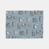 Couverture Polaire Cute chinchillas (Devant (Horizontal))