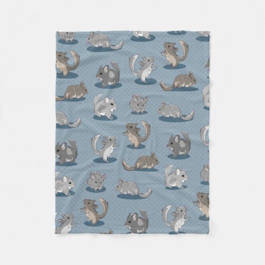 Couverture Polaire Cute chinchillas (Devant)