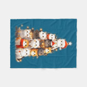 Couverture Polaire Cute Christmas Cats Tree Lights Holiday Kittens Il (Devant (Horizontal))
