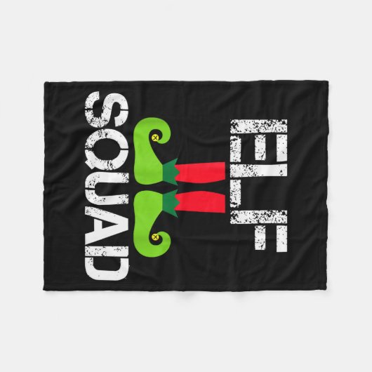 Couverture Polaire Cute Christmas Cheer Elf Squad Santa's Helper  (Devant (Horizontal))