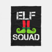 Couverture Polaire Cute Christmas Cheer Elf Squad Santa's Helper (Devant)