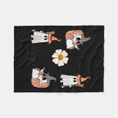 Couverture Polaire Cute Citrouille Fantôme Boo Chat chauves-souris Mo (Devant (Horizontal))