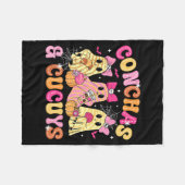 Couverture Polaire Cute Conchas And Cucuys Ghost Funny Mexican Hallow (Devant (Horizontal))